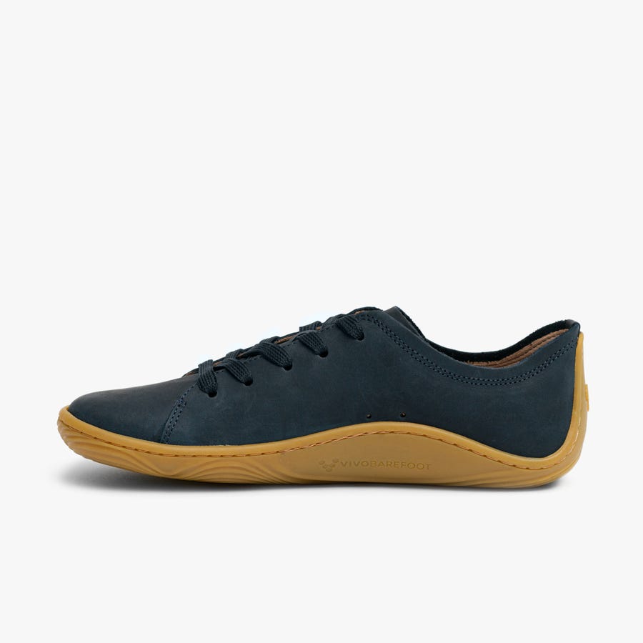 Navy Women's Vivobarefoot Addis Trail Shoes | Philippines 0166PJJQ